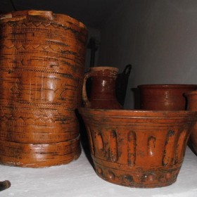 Крестьянская глиняная посуда XIX век